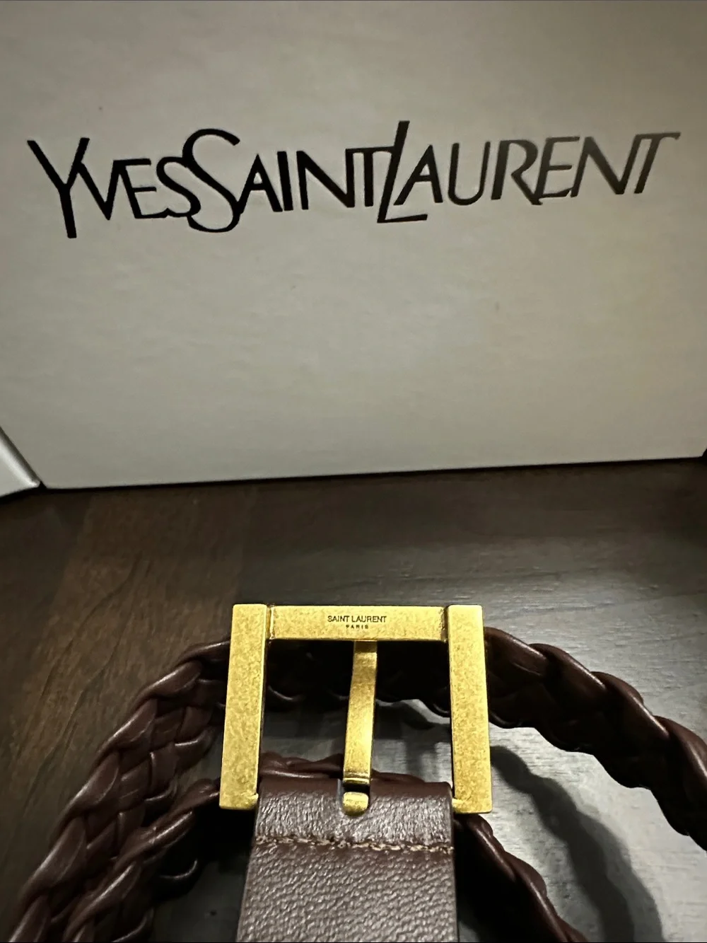 Yves Saint Laurent designer braided
